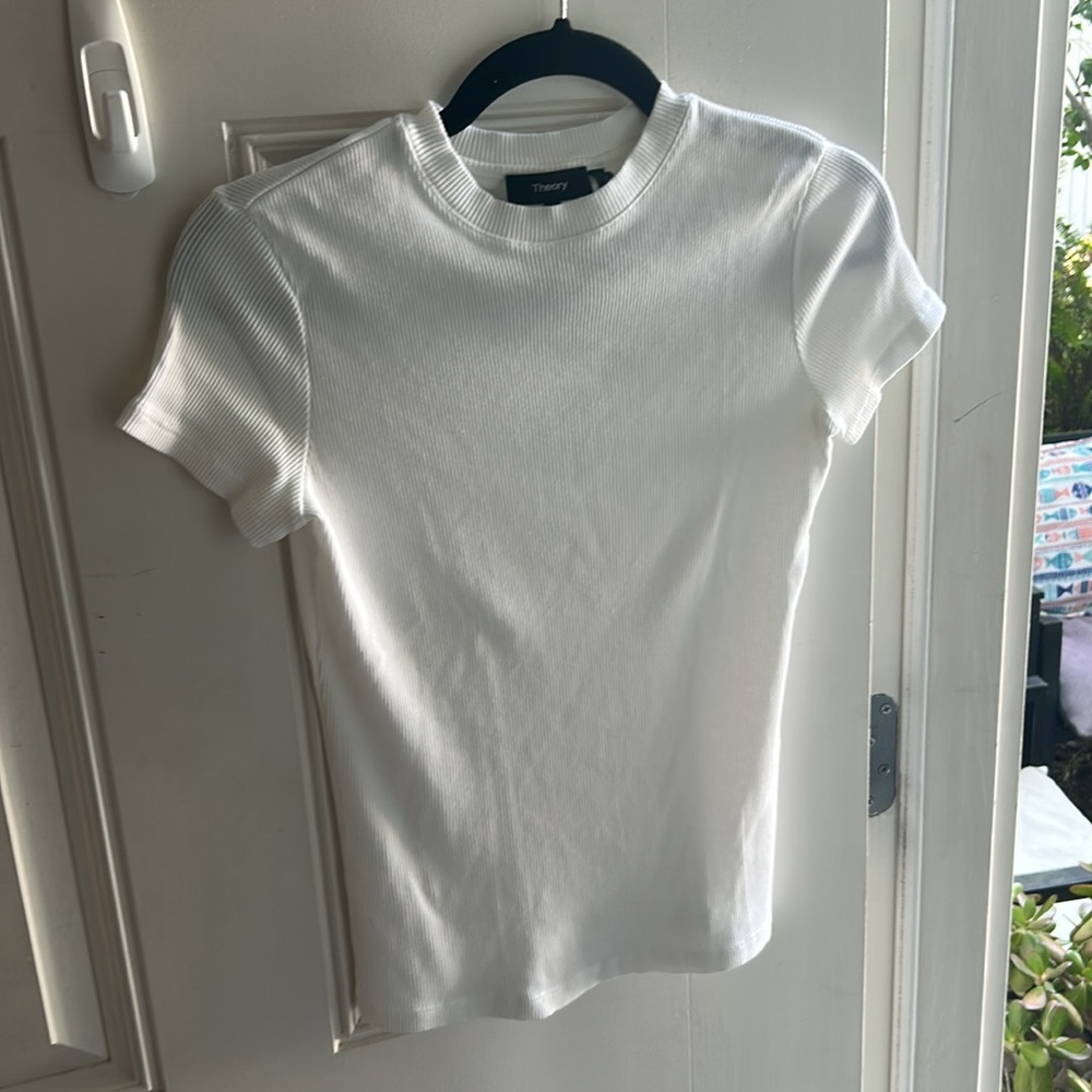 Theory ribbed t-shirt top